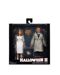 Halloween II (1981): Doctor Loomis and Laurie Strode Clothed Action Figure (2 - Pack) - 8" Scale - NECA