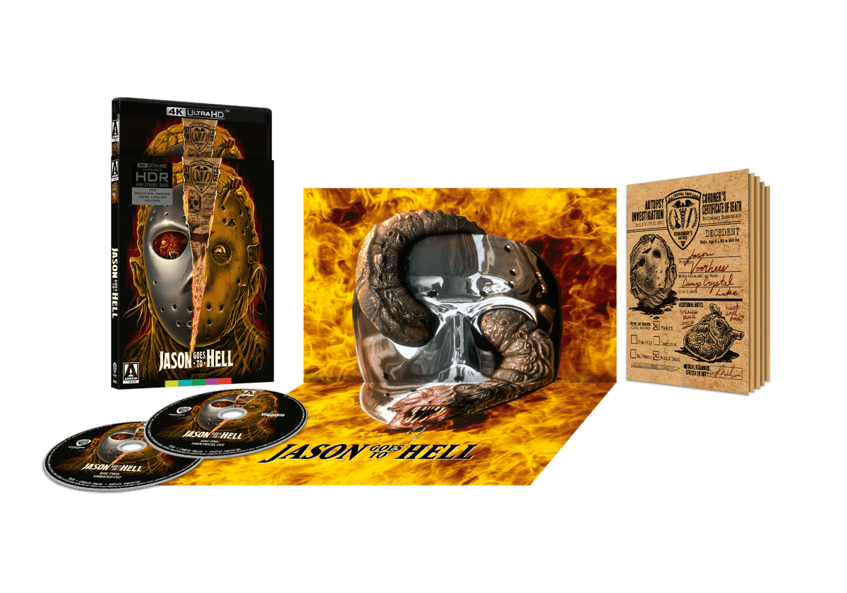 Jason Goes to Hell - Limited Edition 4K Blu - ray - DVD/Blu - ray/VHS