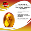 Jurassic Park - Mosquito In Amber Resin Prop Replica - Surreal Entertainment