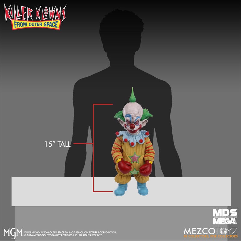 Killer Klowns from Outer Space: Shorty - 15" MDS Mega Scale Doll with Sound - Mezco Toyz