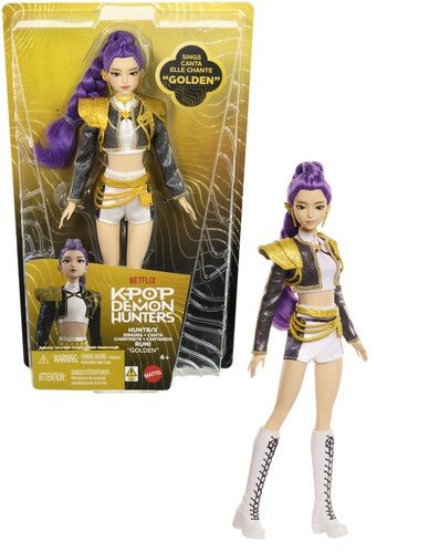 KPop Demon Hunters: Rumi - "Golden" Singing Doll - Mattel