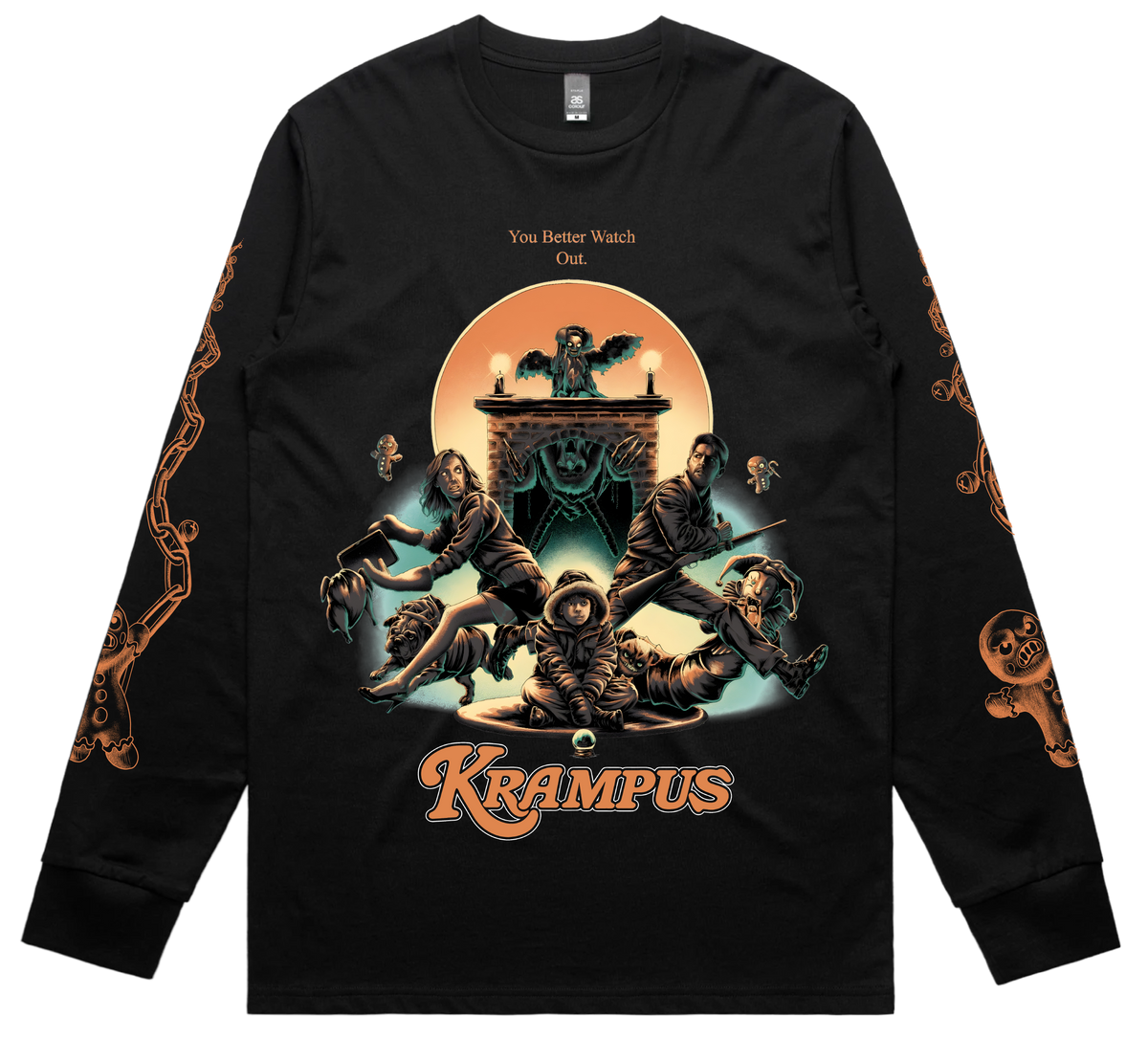 (Pre-Order) A Krampus Story - Black Premium Longsleeve Tee