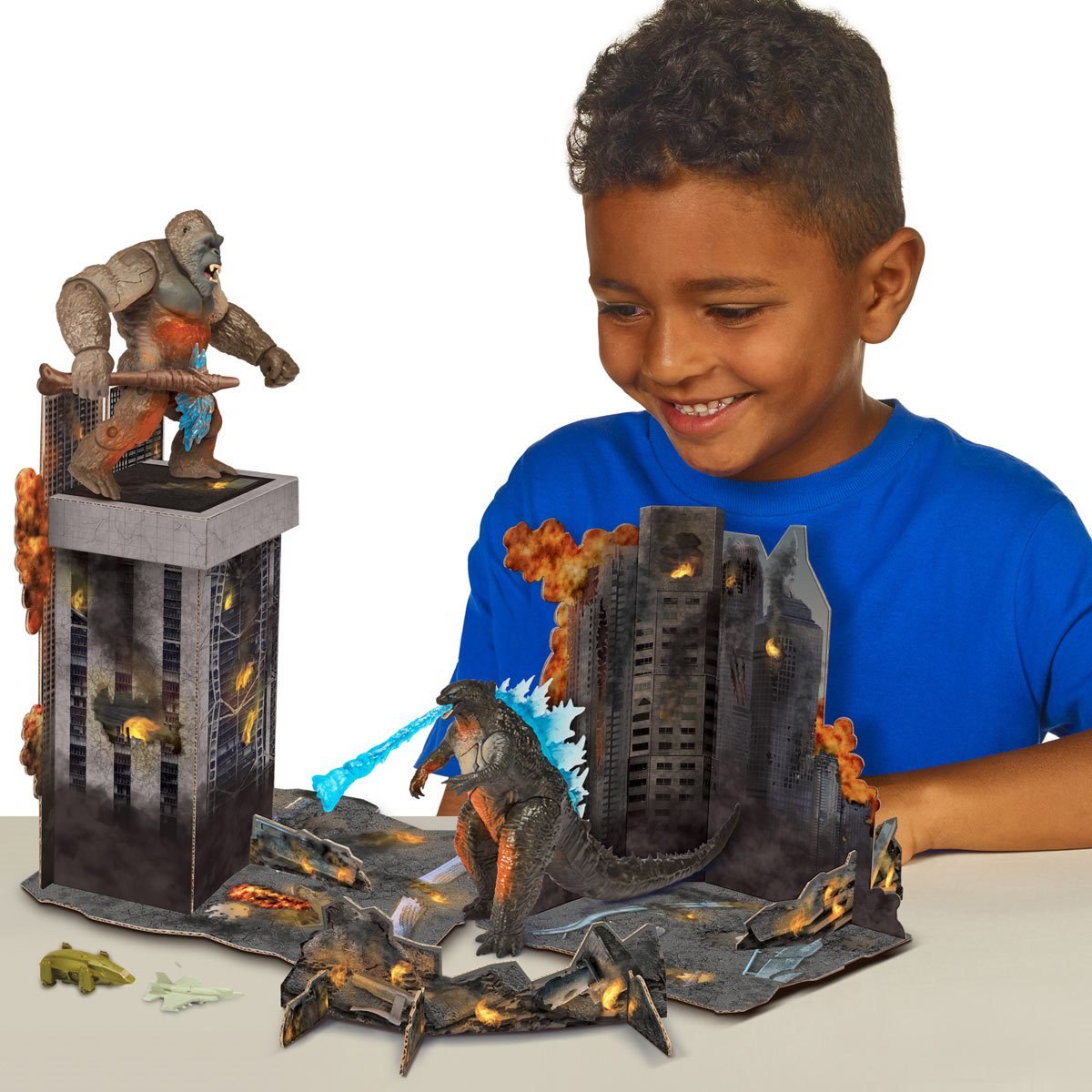 Monsterverse City: Battle Godzilla and Kong - 6" Action Figure 2 Pack - Playmates