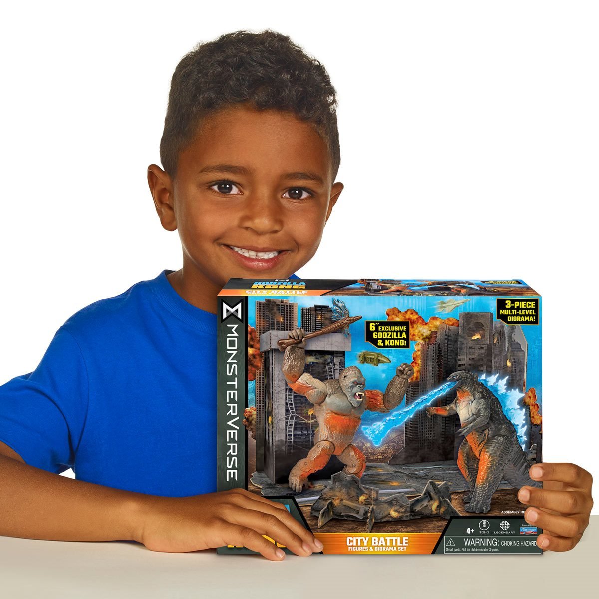Monsterverse City: Battle Godzilla and Kong - 6" Action Figure 2 Pack - Playmates