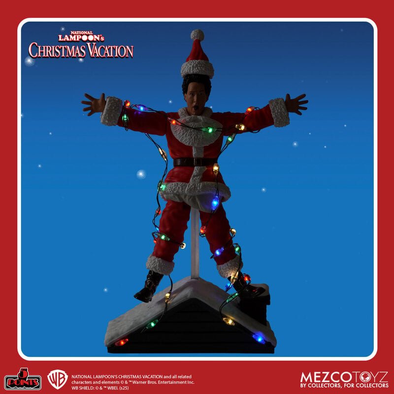 National Lampoon's Christmas Vacation: Light Shock Clark Griswold - 5 Points Figure - Mezco Toyz