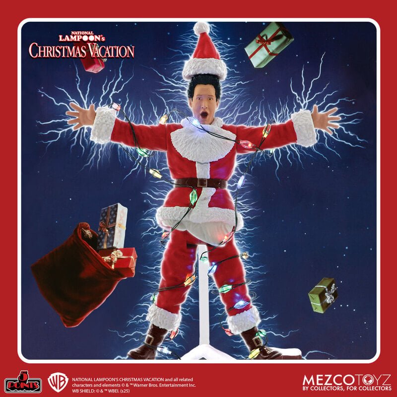National Lampoon's Christmas Vacation: Light Shock Clark Griswold - 5 Points Figure - Mezco Toyz
