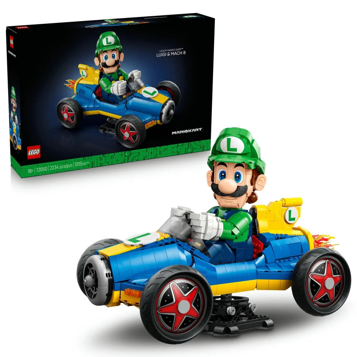 Nintendo Mario Kart - Luigi and Mach 8 - Lego Set 72050 - LEGO