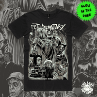 Pet Sematary - Black Premium Tee Glow in the Dark (Pre-Order) - The Last Toy Store
