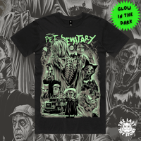 Pet Sematary - Black Premium Tee Glow in the Dark (Pre-Order) - The Last Toy Store