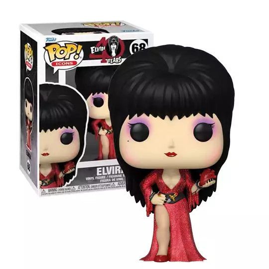 Pop! Icons: Elvira - 40th Anniversary Diamond Glitter Collection Vinyl Figure - The Last Toy Store