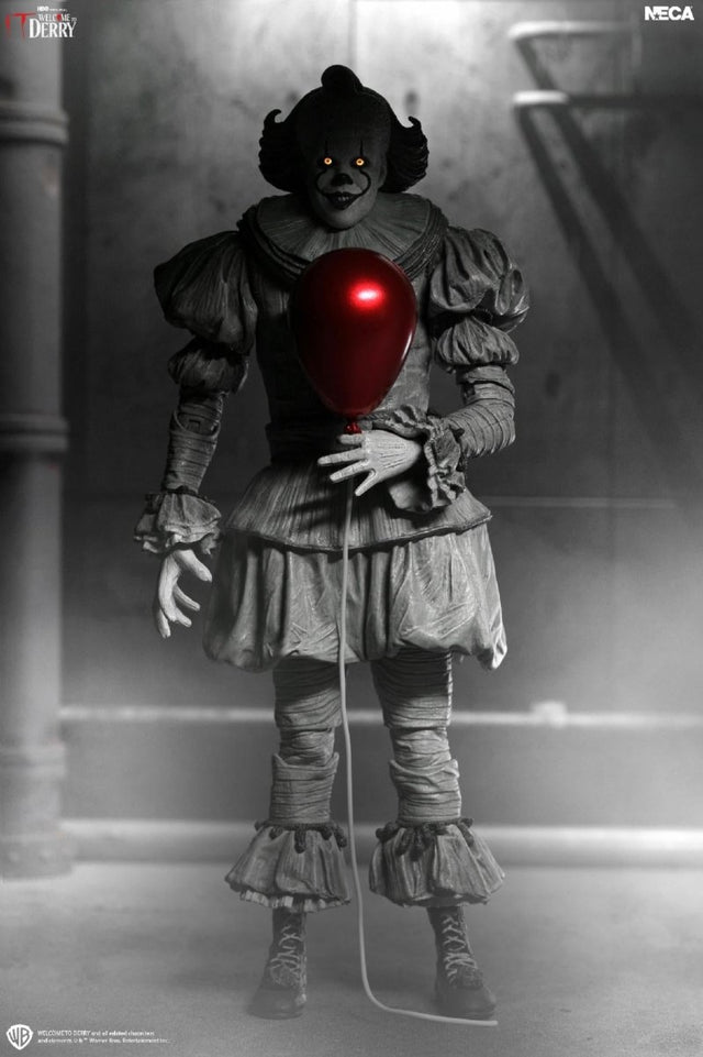 NECA - (Pre-Order) IT: Welcome to Derry: Ultimate Black and White Pennywise - 7" Scale Figure