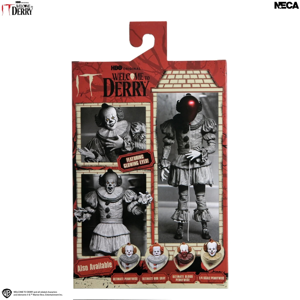 NECA - (Pre-Order) IT: Welcome to Derry: Ultimate Black and White Pennywise - 7" Scale Figure