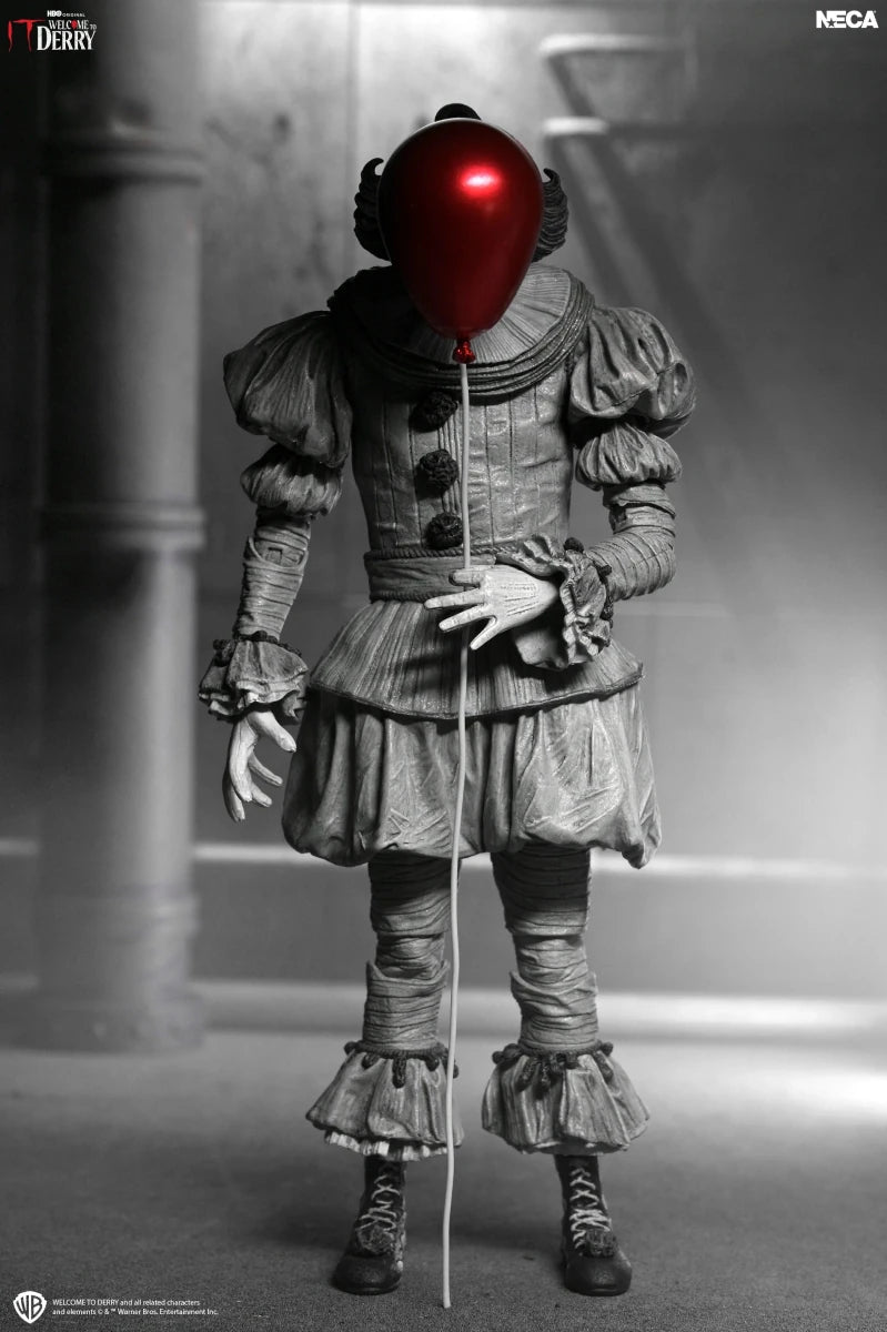 NECA - (Pre-Order) IT: Welcome to Derry: Ultimate Black and White Pennywise - 7" Scale Figure
