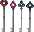 Resident Evil 2 - R.P.D. Card Suit Key Set (U.S. Variant) - Fanattik