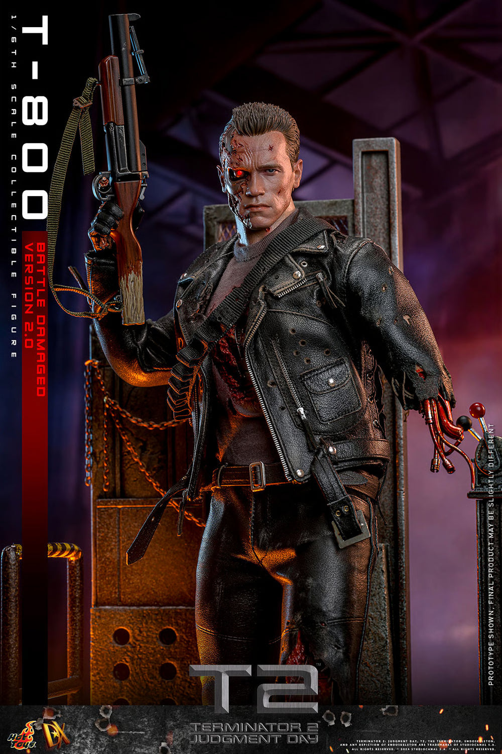 Terminator 2: T-800 (Battle Damaged Version 2.0) - 1/6 Scale