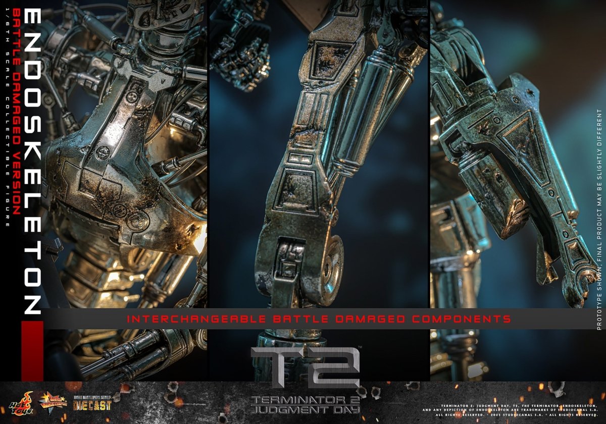 Terminator 2: Battle Damaged Endoskeleton - 1/6 Scale Figure - Hot Toys