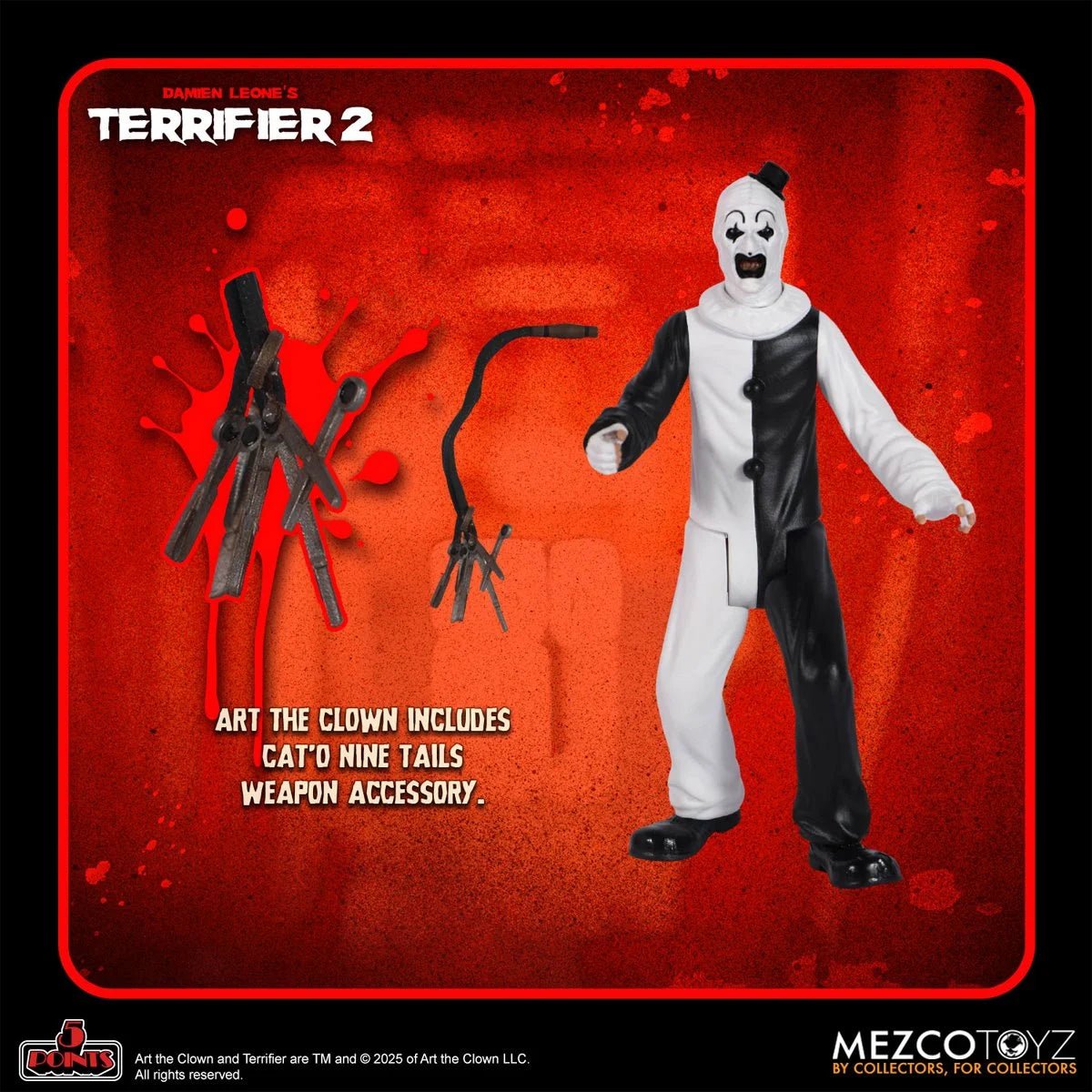 Terrifier 2: Art The Clown & Little Pale Girl 5 Points Figure Set - Mezco Toyz