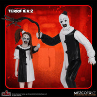 Terrifier 2: Art The Clown & Little Pale Girl 5 Points Figure Set - Mezco Toyz