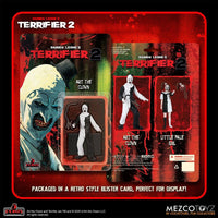Terrifier 2: Art The Clown & Little Pale Girl 5 Points Figure Set - Mezco Toyz