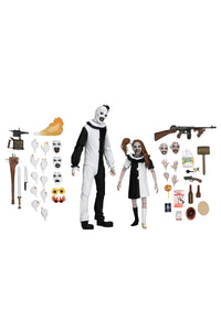 Terrifier 2: Ultimate Art the Clown and Little Pale Girl - 7" Scale Figure 2 Pack - NECA