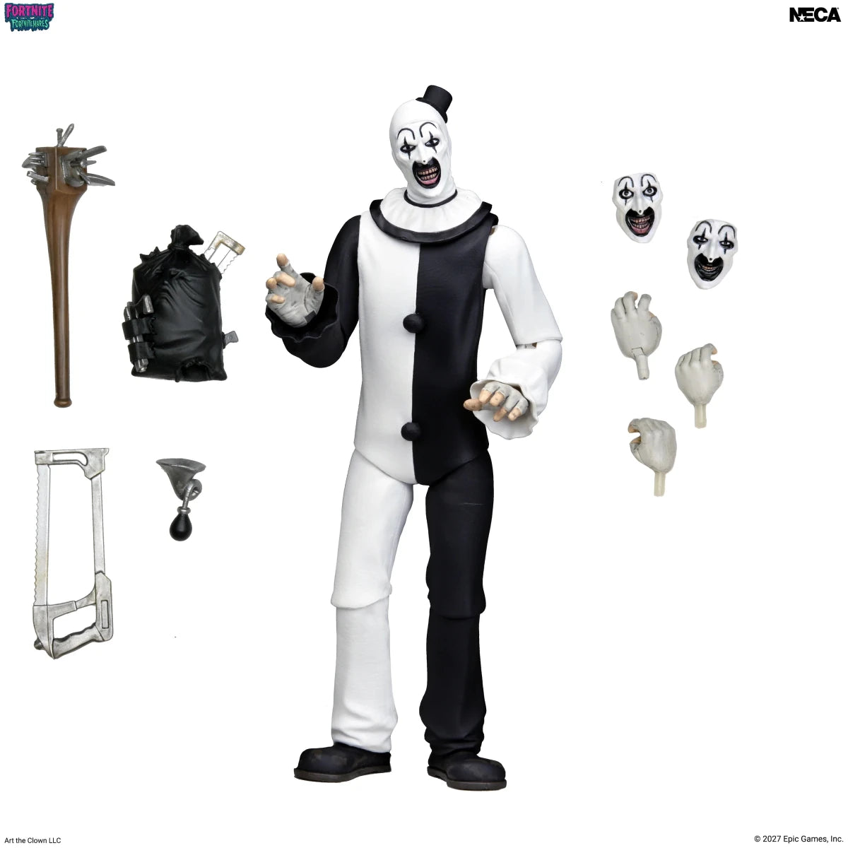 NECA - Terrifier x Fortnite: Art the Clown - 7" Scale Figure (Pre-Order)