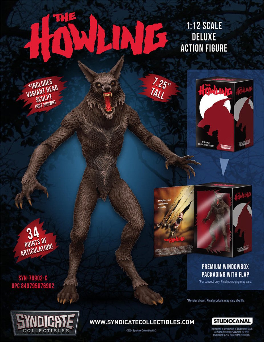 The Howling: Werewolf - 1/12 Scale Figure - The Last Toy Store