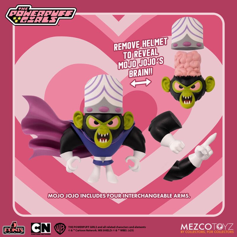 The Powerpuff Girls - 5 Points Figure Set - Mezco Toyz