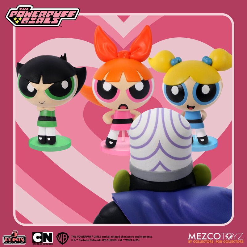 The Powerpuff Girls - 5 Points Figure Set - Mezco Toyz