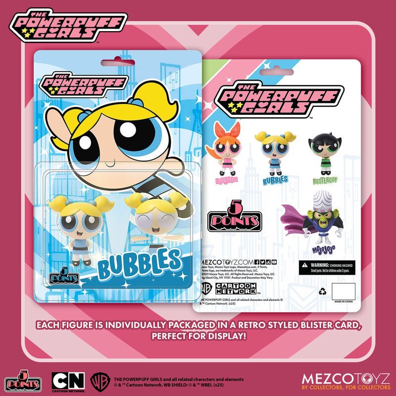 The Powerpuff Girls - 5 Points Figure Set - Mezco Toyz