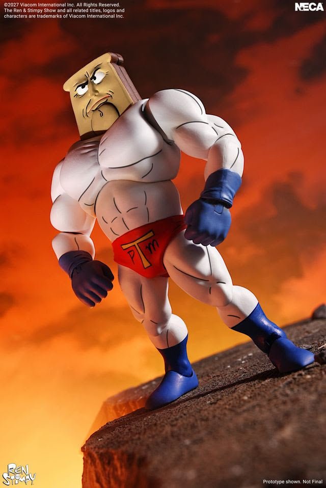 The Ren & Stimpy Show: Ultimate Powdered Toast Man - 7" Scale Figure (Pre-Order) - NECA