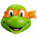 TMNT: Michelangelo - Retro Injection Mask - Trick or Treat Studios