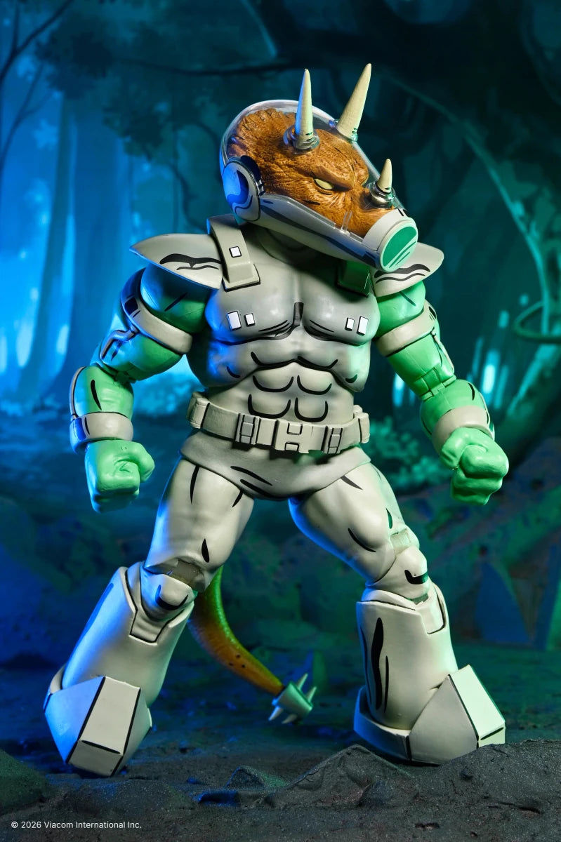 TMNT (Mirage Comics): Shock Commando Triceraton - 7" Scale Figure - NECA