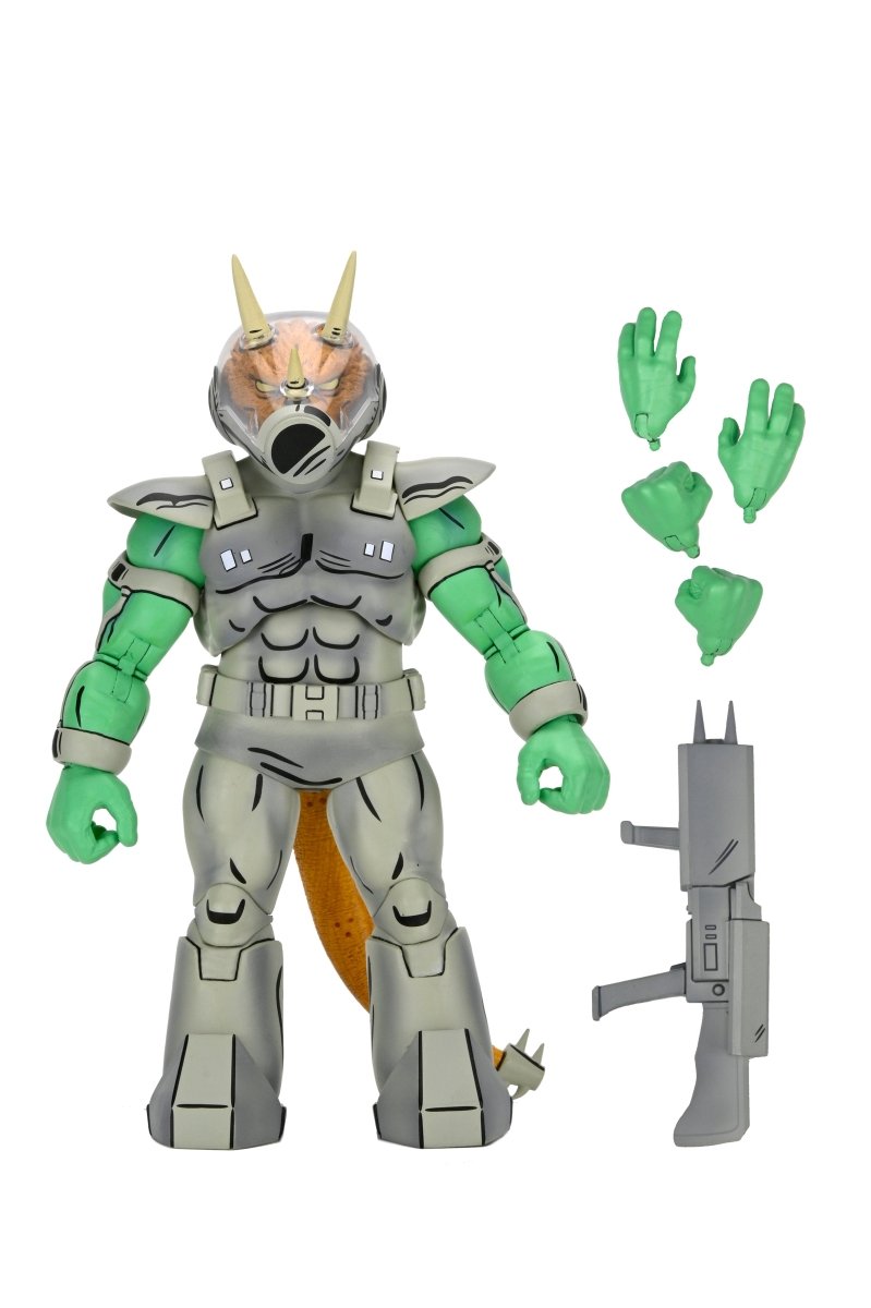 TMNT (Mirage Comics): Shock Commando Triceraton - 7" Scale Figure - NECA