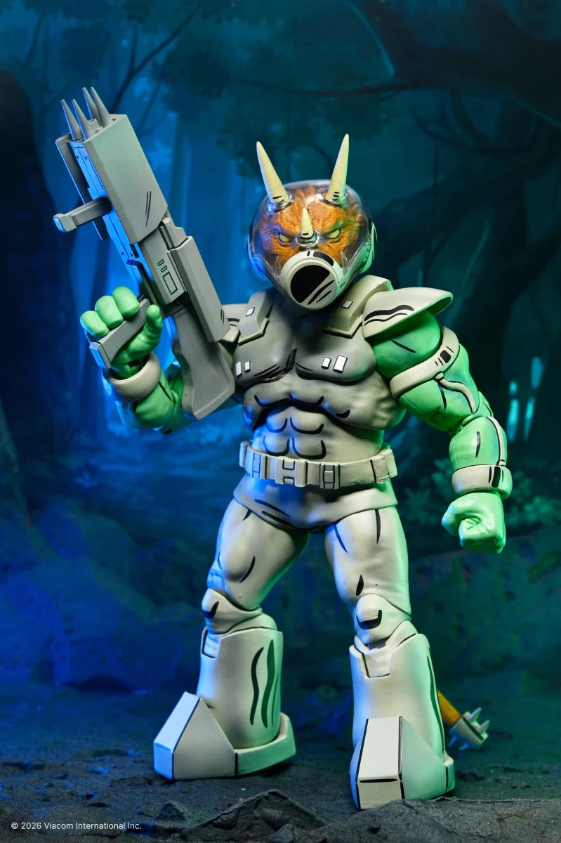 TMNT (Mirage Comics): Shock Commando Triceraton - 7" Scale Figure - NECA