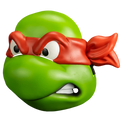 TMNT: Raphael - Retro Injection Mask - Trick or Treat Studios
