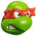 TMNT: Raphael - Retro Injection Mask - Trick or Treat Studios