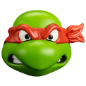 TMNT: Raphael - Retro Injection Mask - Trick or Treat Studios