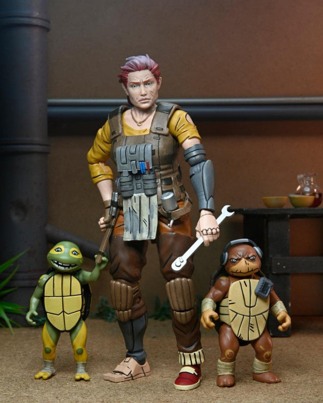 TMNT The Last Ronin (The Lost Years): Grammy April with Baby Yi & Moja - 7" Scale Figures - The Last Toy Store