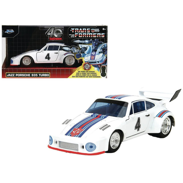 Transformers G1: Jazz Porsche 935 - 1/32 Scale Die Cast Hollywood Rides - Jada Toys