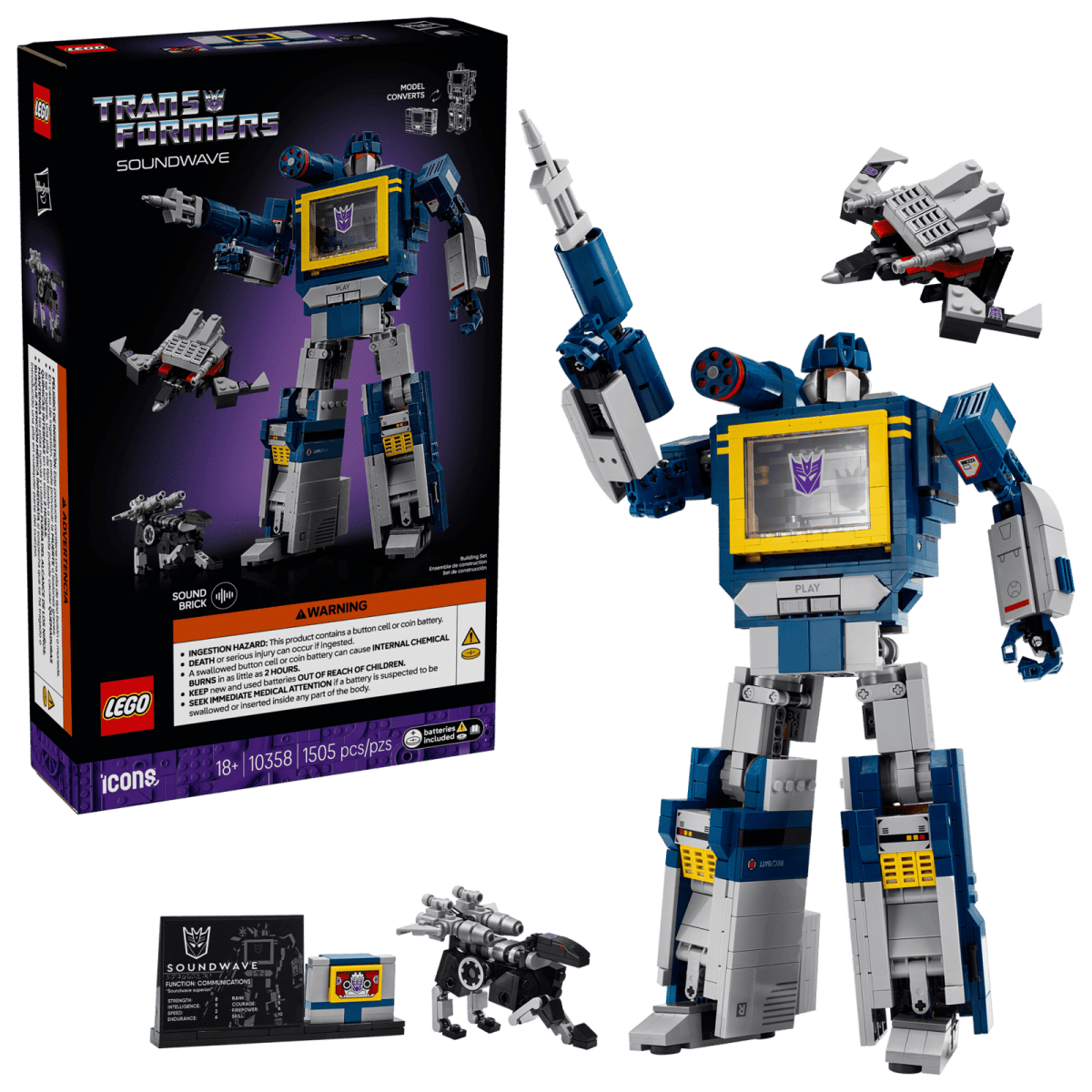 Transformers: Soundwave - Lego Icons 10358 - LEGO