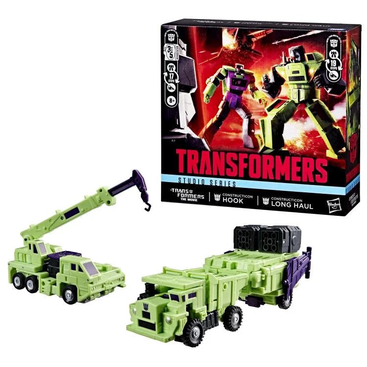 Transformers The Movie Studios Series: Constructicon Hook & Long Haul - Action Figure 2 Pack - Hasbro