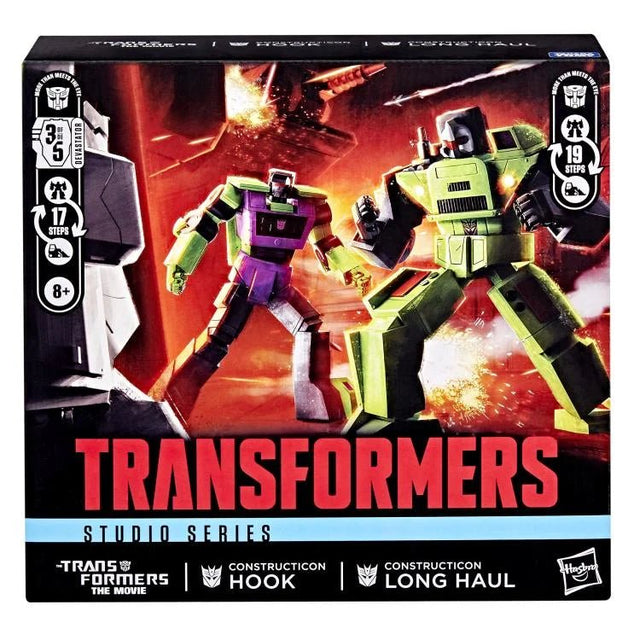 Transformers The Movie Studios Series: Constructicon Hook & Long Haul - Action Figure 2 Pack - Hasbro