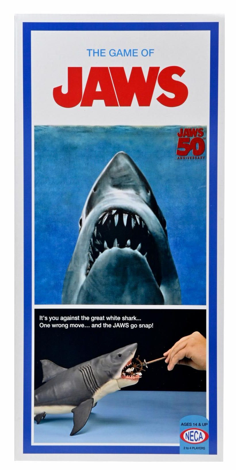 The Game of Jaws - 50th Anniversary Game and 12" Bruce the Shark