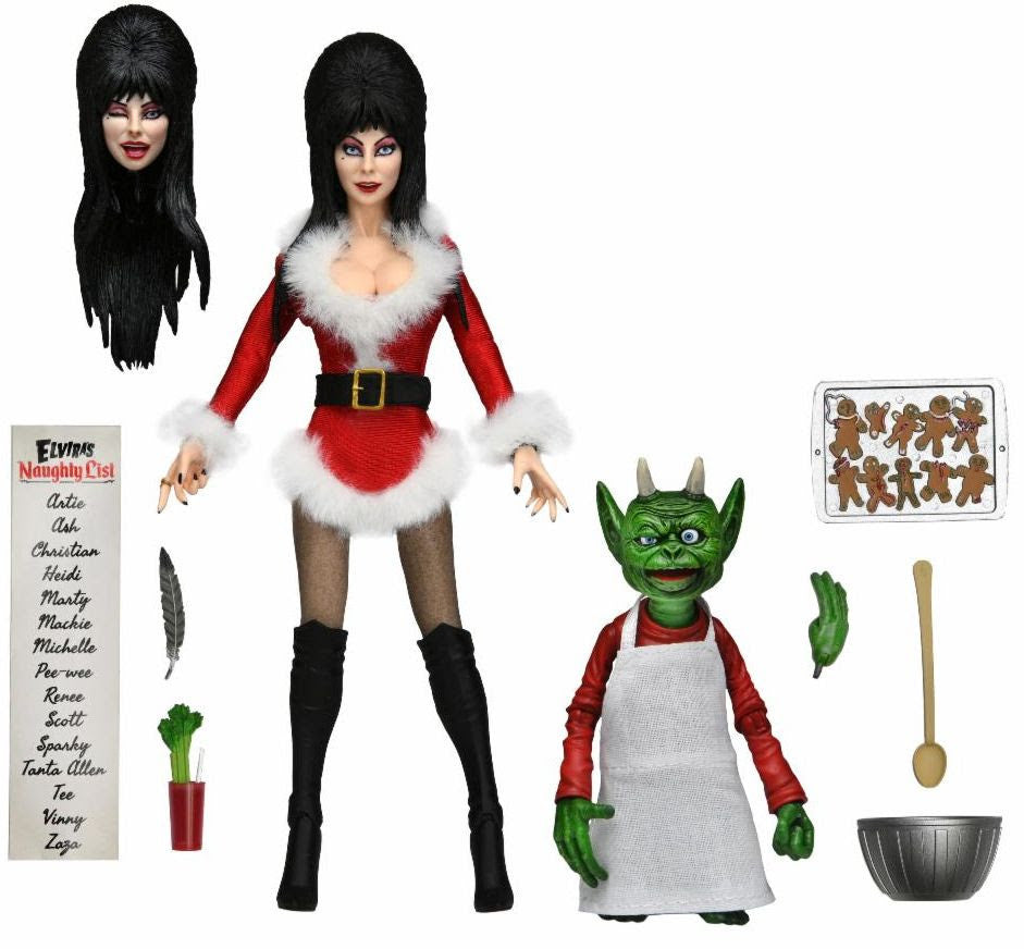 NECA Elvira: Very Scary Xmas - 8" Clothed Figure