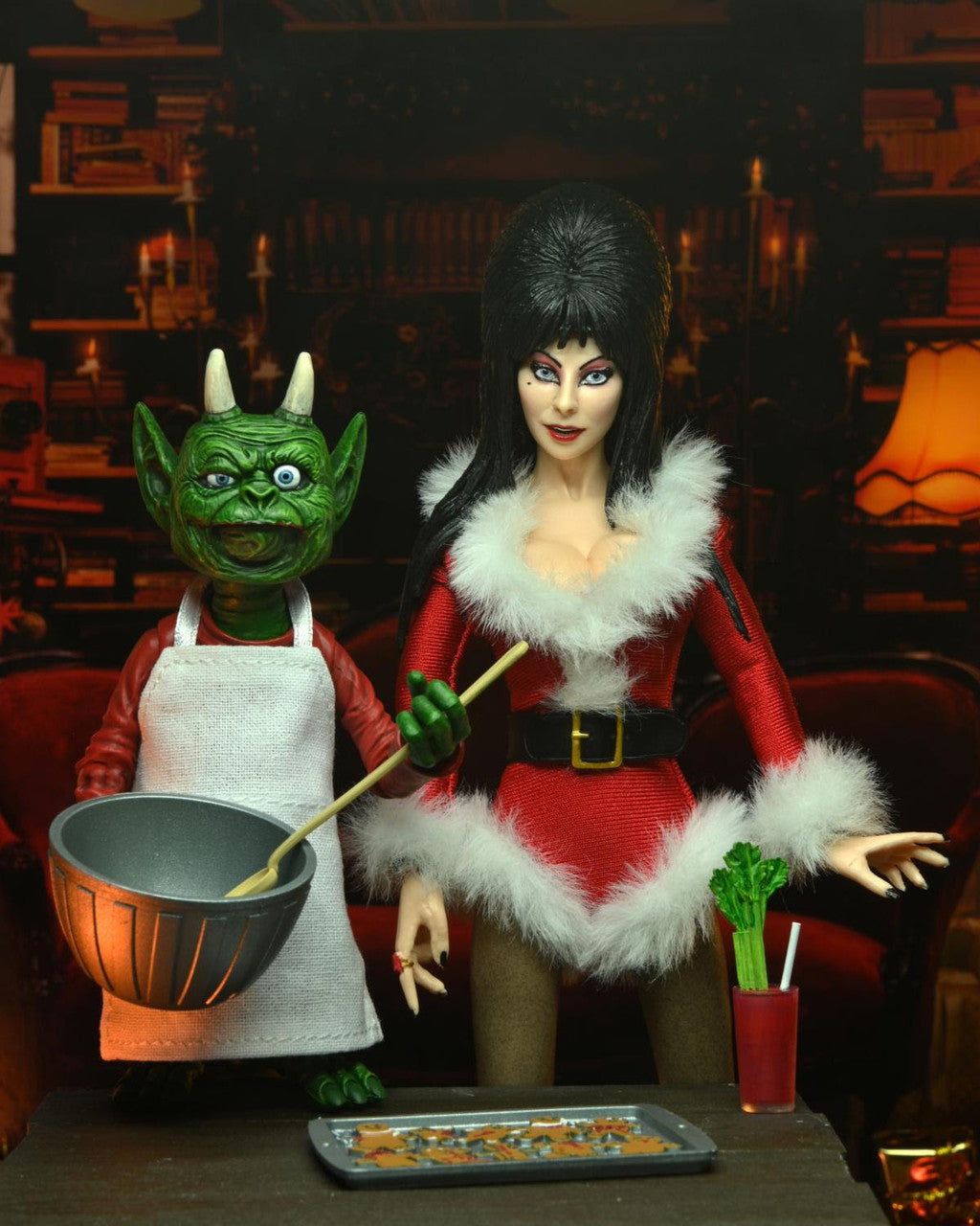 NECA Elvira: Very Scary Xmas - 8" Clothed Figure