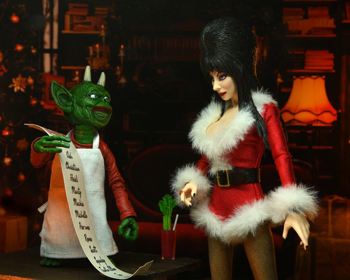 NECA Elvira: Very Scary Xmas - 8" Clothed Figure