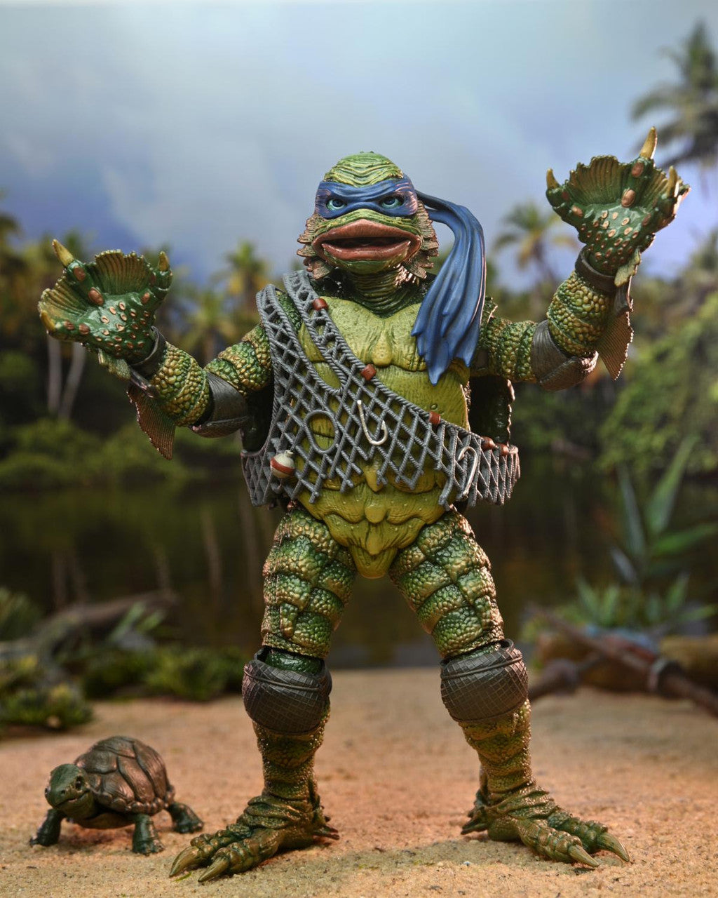 Universal Monsters x TMNT: Ultimate Leonardo as the Creature - 7" Scale Figure