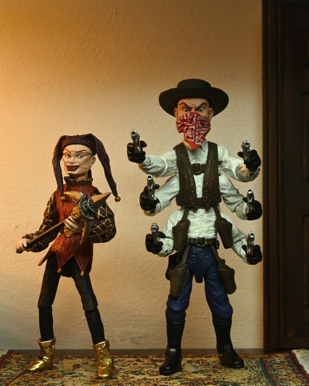 NECA Puppet Master: Ultimate Six-Shooter & Jester (2 Pack) - 7" Scale Figures