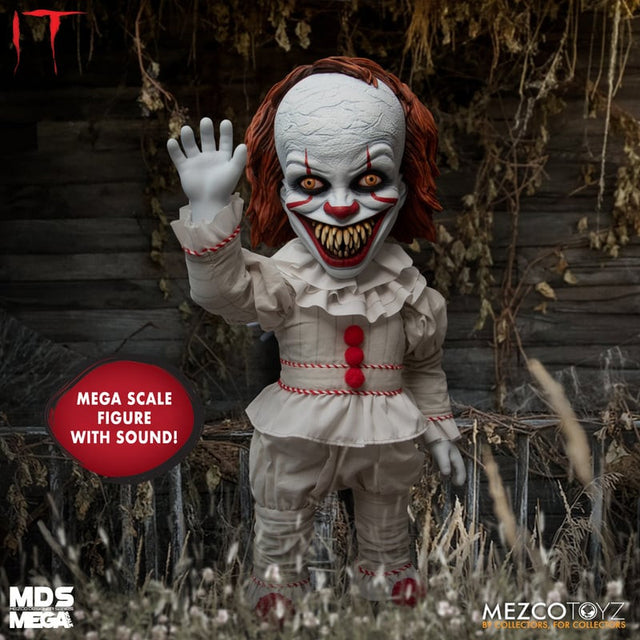 Mezco Toyz IT (2017): Talking Sinister Pennywise - MDS Mega Scale Doll