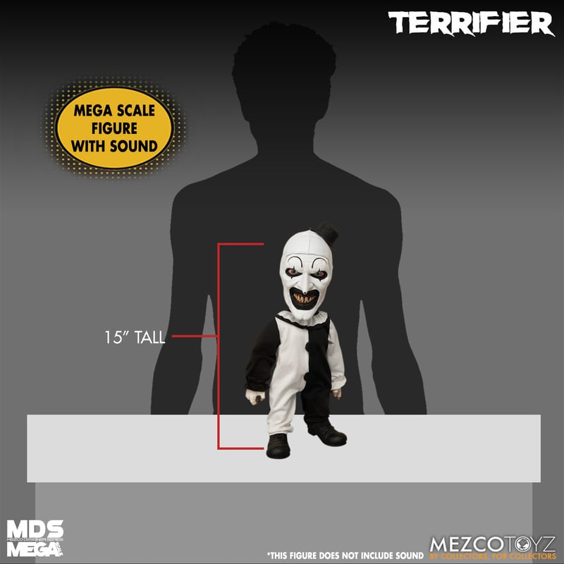 Mezco Toyz Terrifier: Art the Clown - MDS Mega Scale Figure with Sound